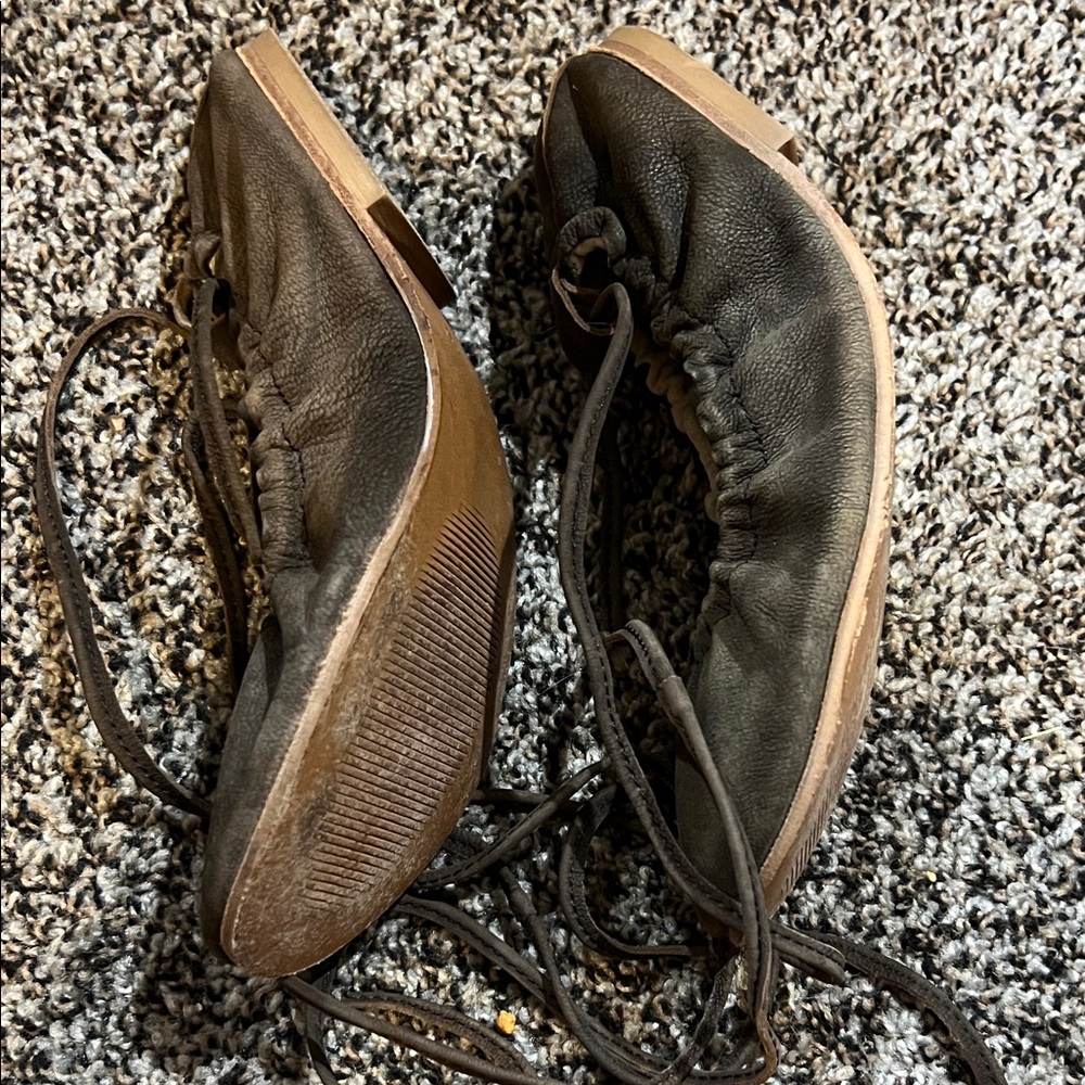 Free People Black Ballet Flats - Picture 2 of 4